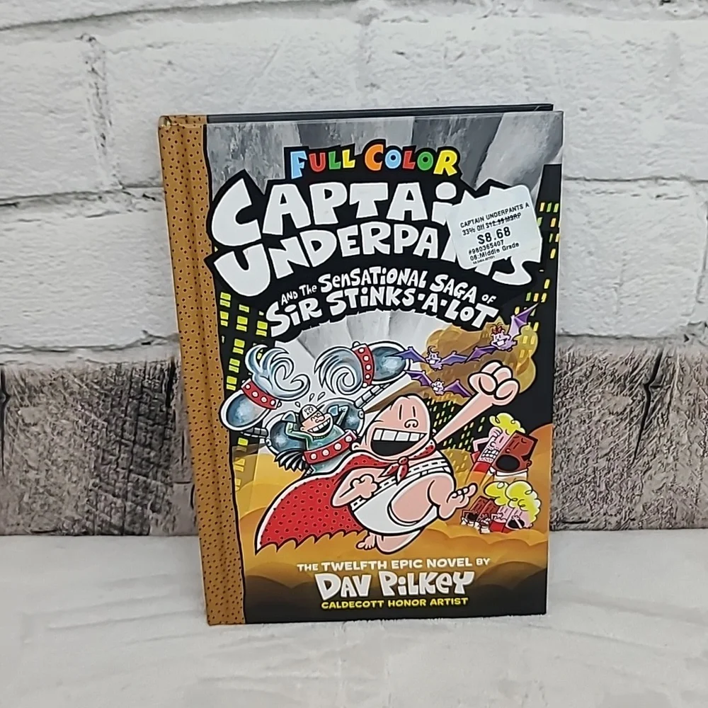 Kids/Children's Illustrated Captain Underpants and Dog Man Two Books Dav Pilkey
